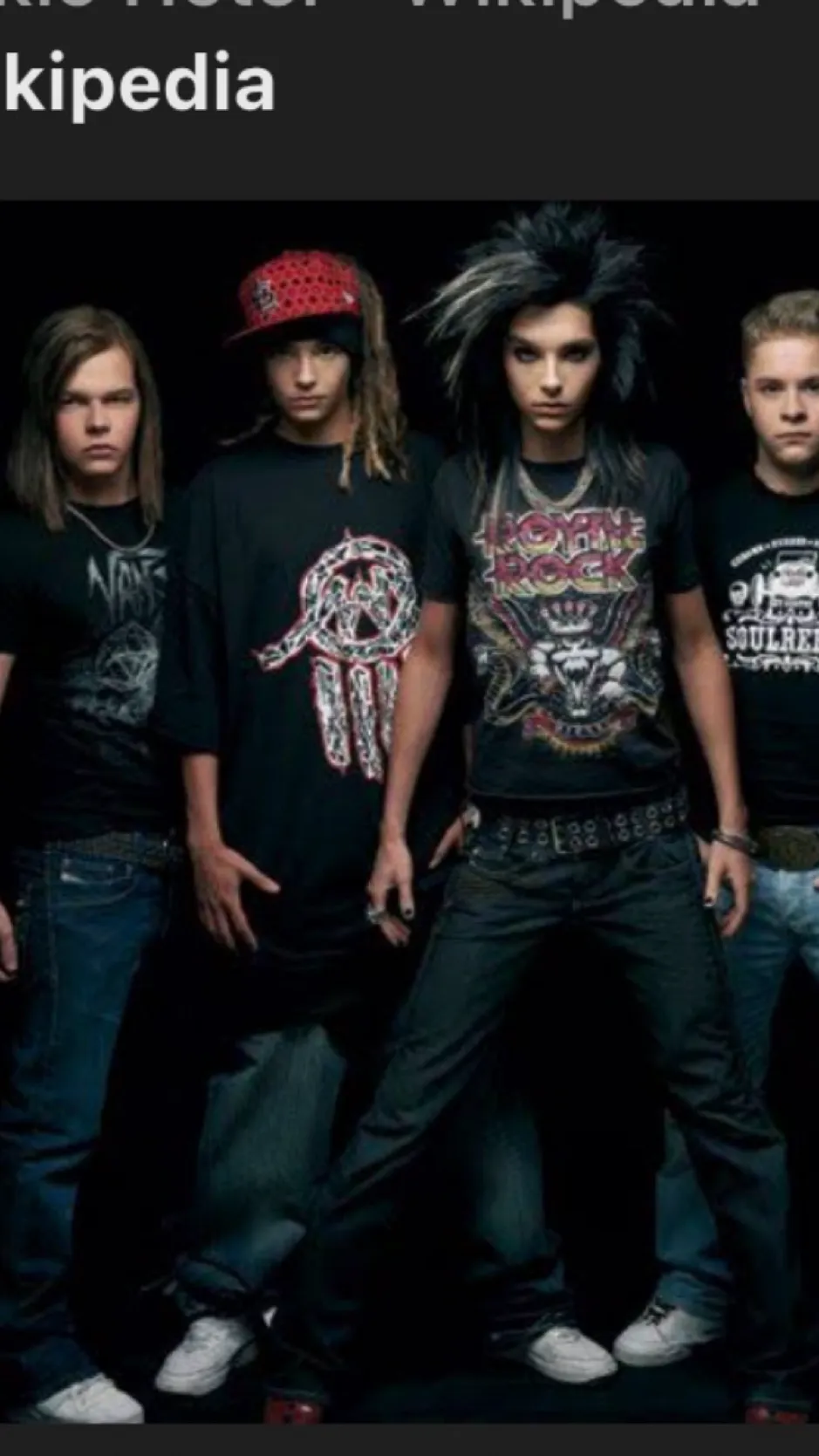 ai character: Tokio hotel background