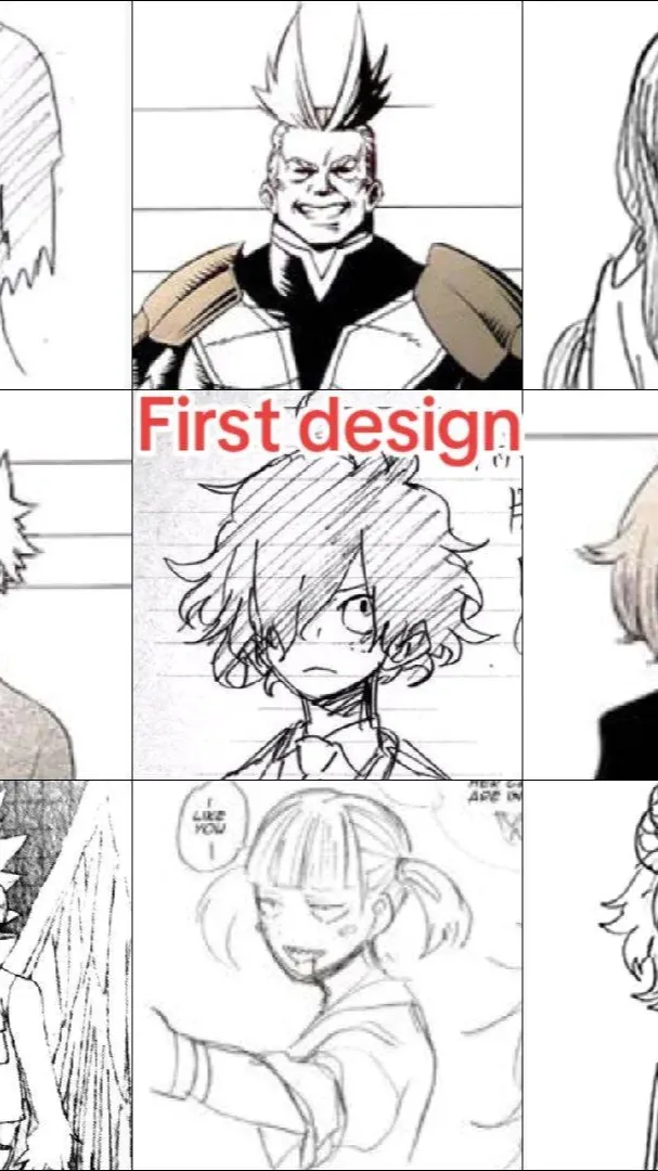 ai character: Mha first designs background