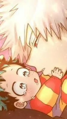 ai character: MHA bébé deku background