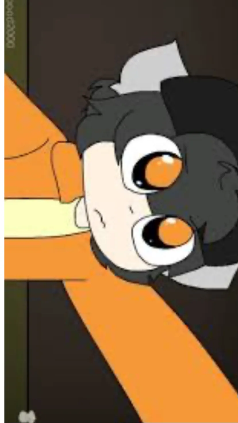 ai character: Flaky🧡🖤 background