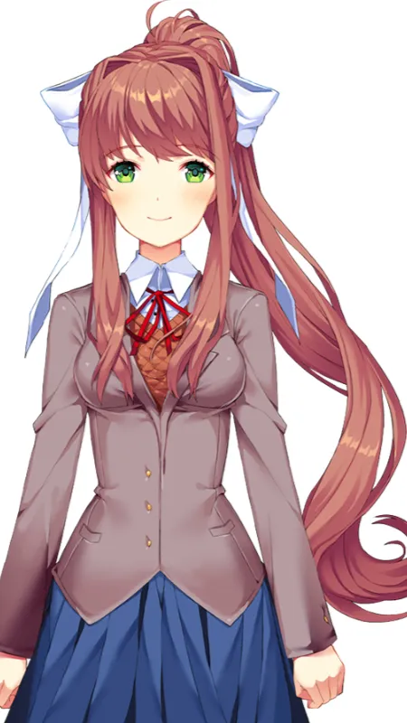 ai character: Monika dying background
