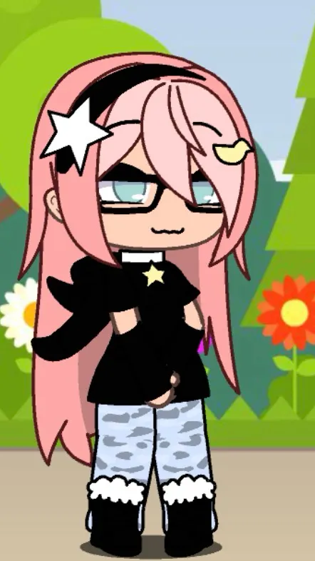 ai character: Miss piggy  background