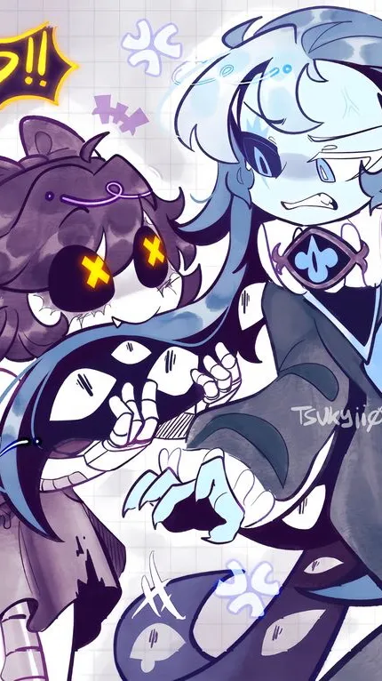 ai character: Cyn & Smc💜💙 background