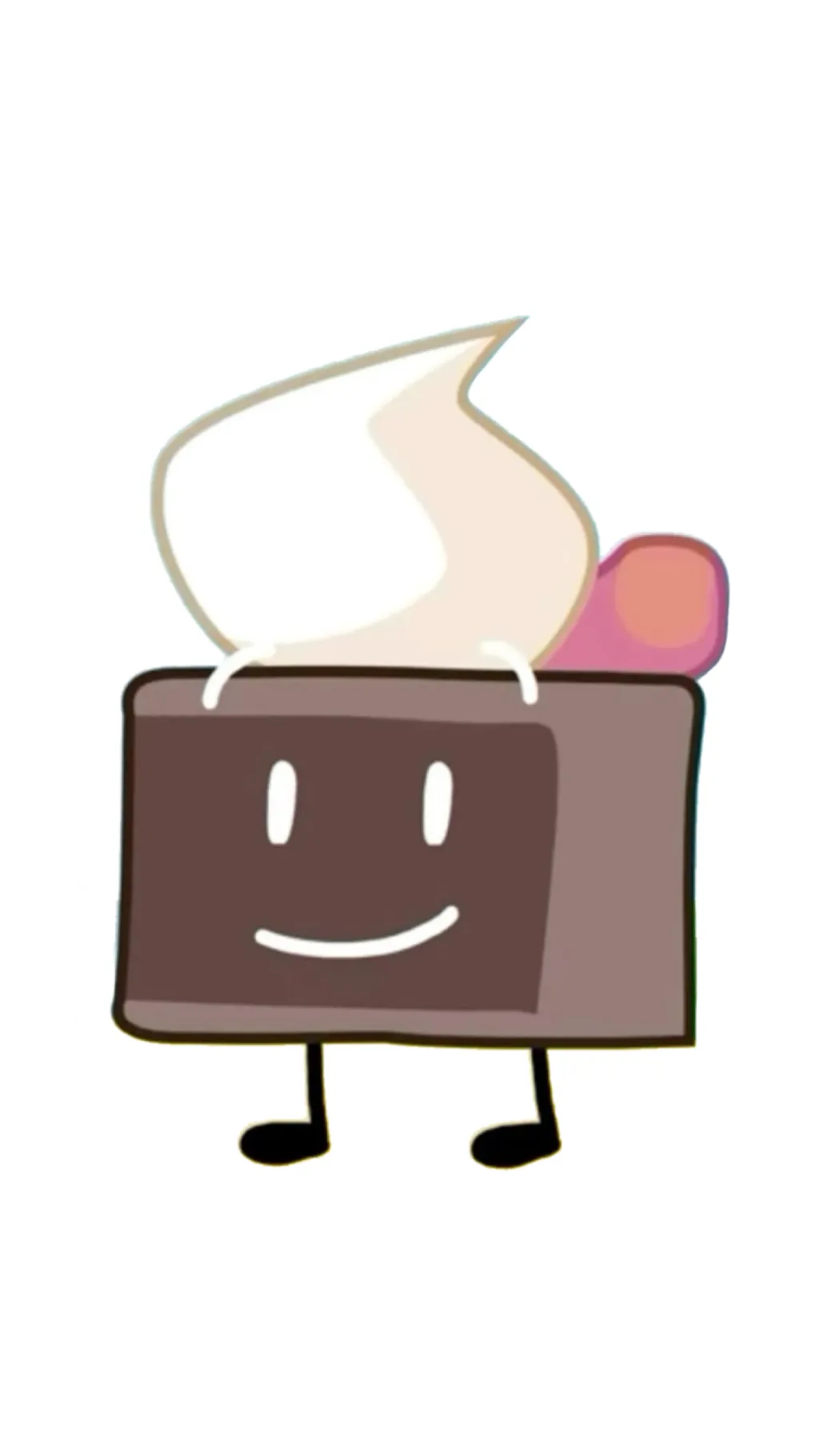 ai character: Cake BFB background