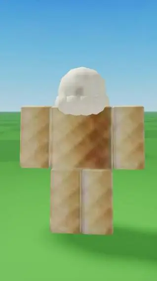 ai character: ice cream background