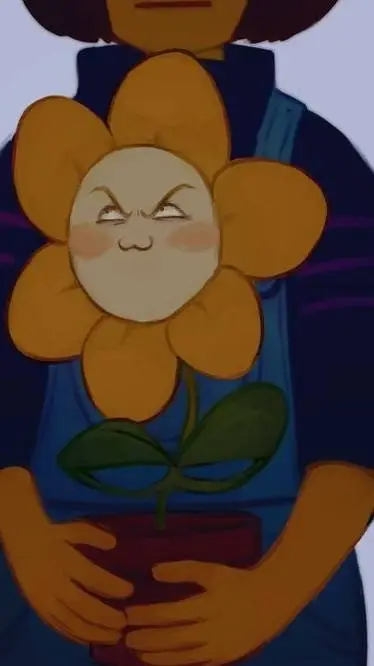 ai character: flowey the flower! background