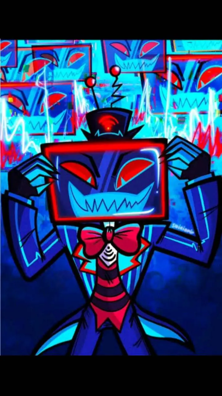 ai character: vox the tv demon background