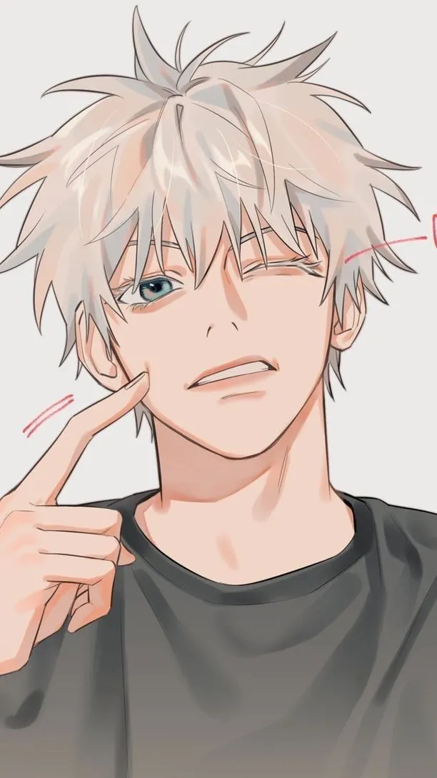 ai character: Gojo omo background