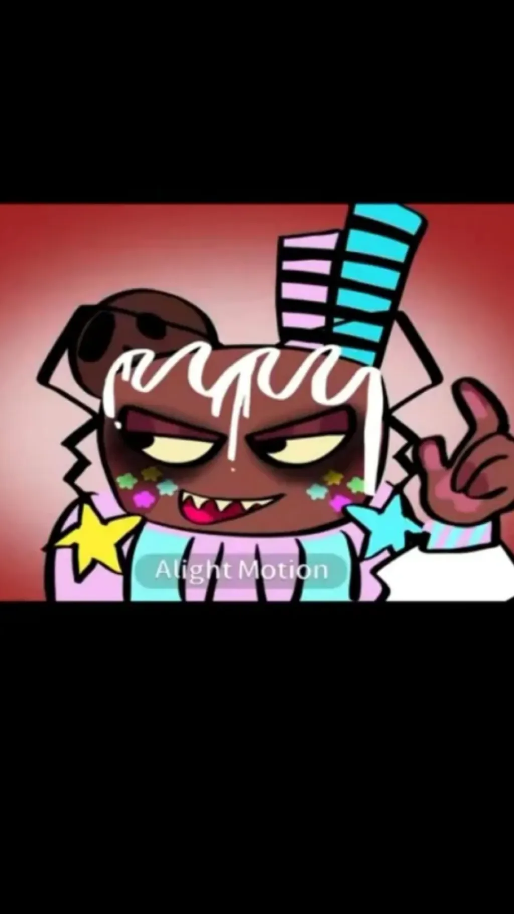 ai character: Fruitcake🥮🍓 background