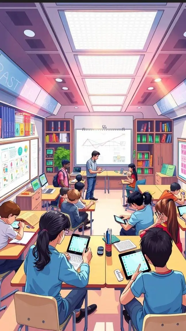 ai character: school  background