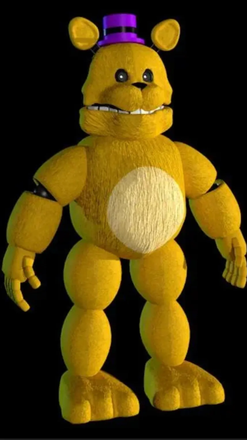 ai character: Fast Fredbear background