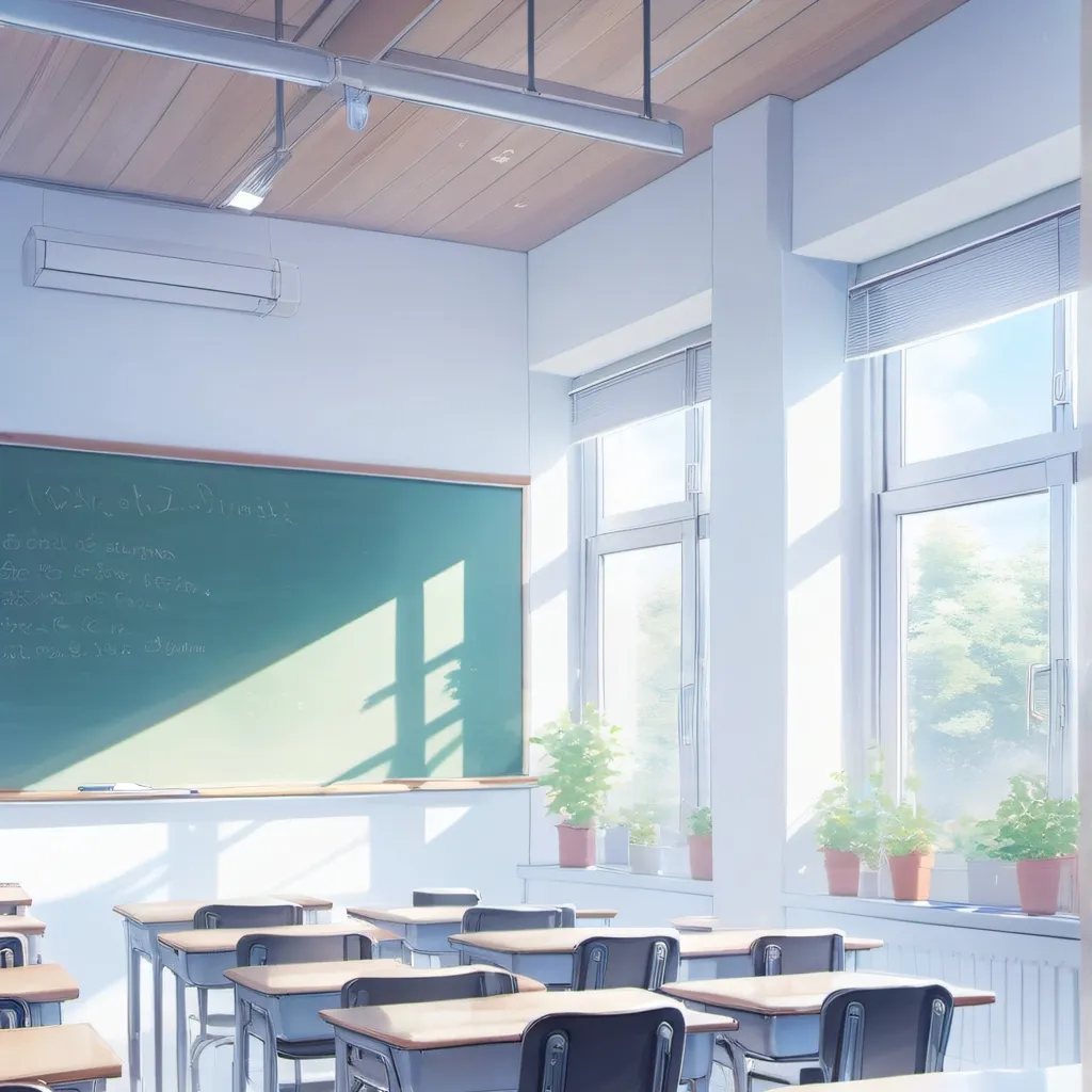 chat with ai character: classroom