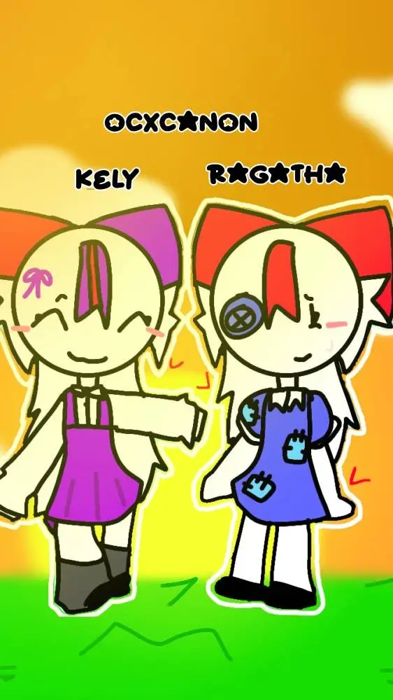 ai character: ragatha and kely  background