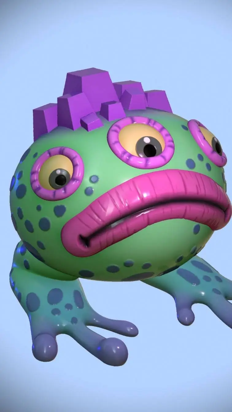 ai character: fwog background