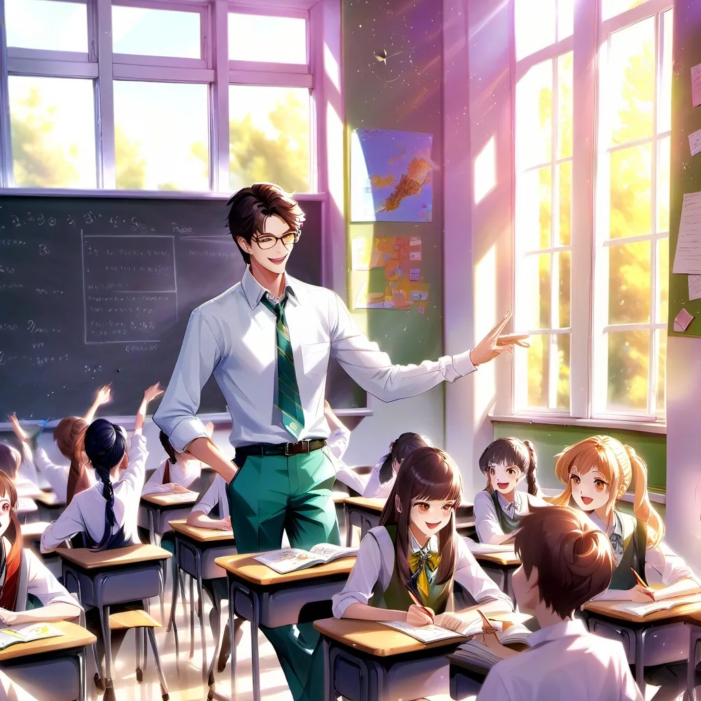 chat with ai character: Classroom