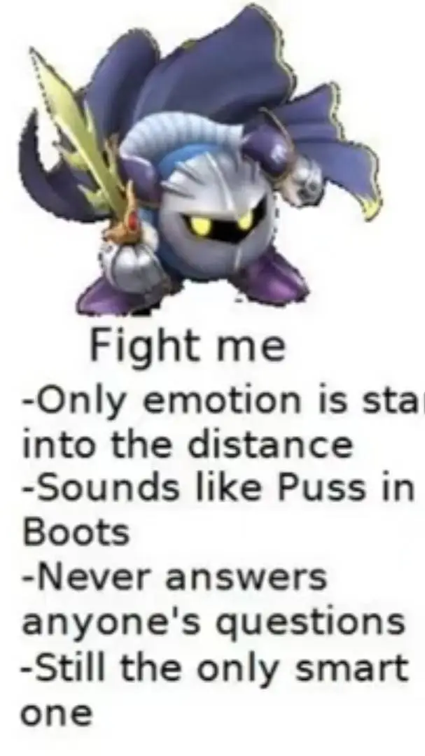 Talkie AI - Chat with Meta Knight :)