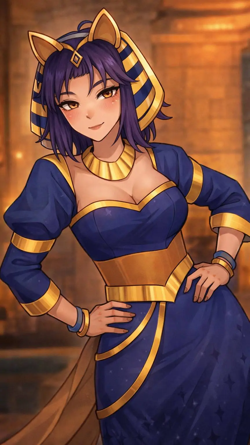 ai character: Окетра  background