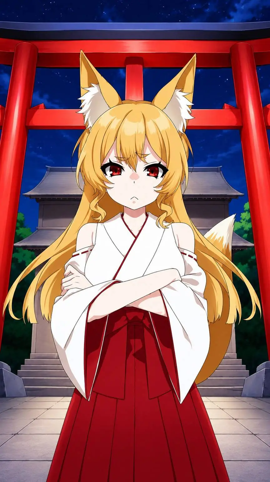 ai character: Kitsune background