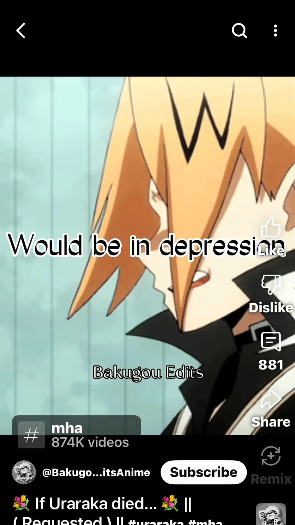 ai character: Denki snapped background