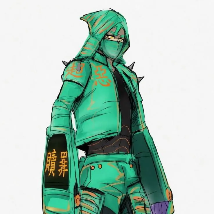 chat with ai character: green noisy boy 