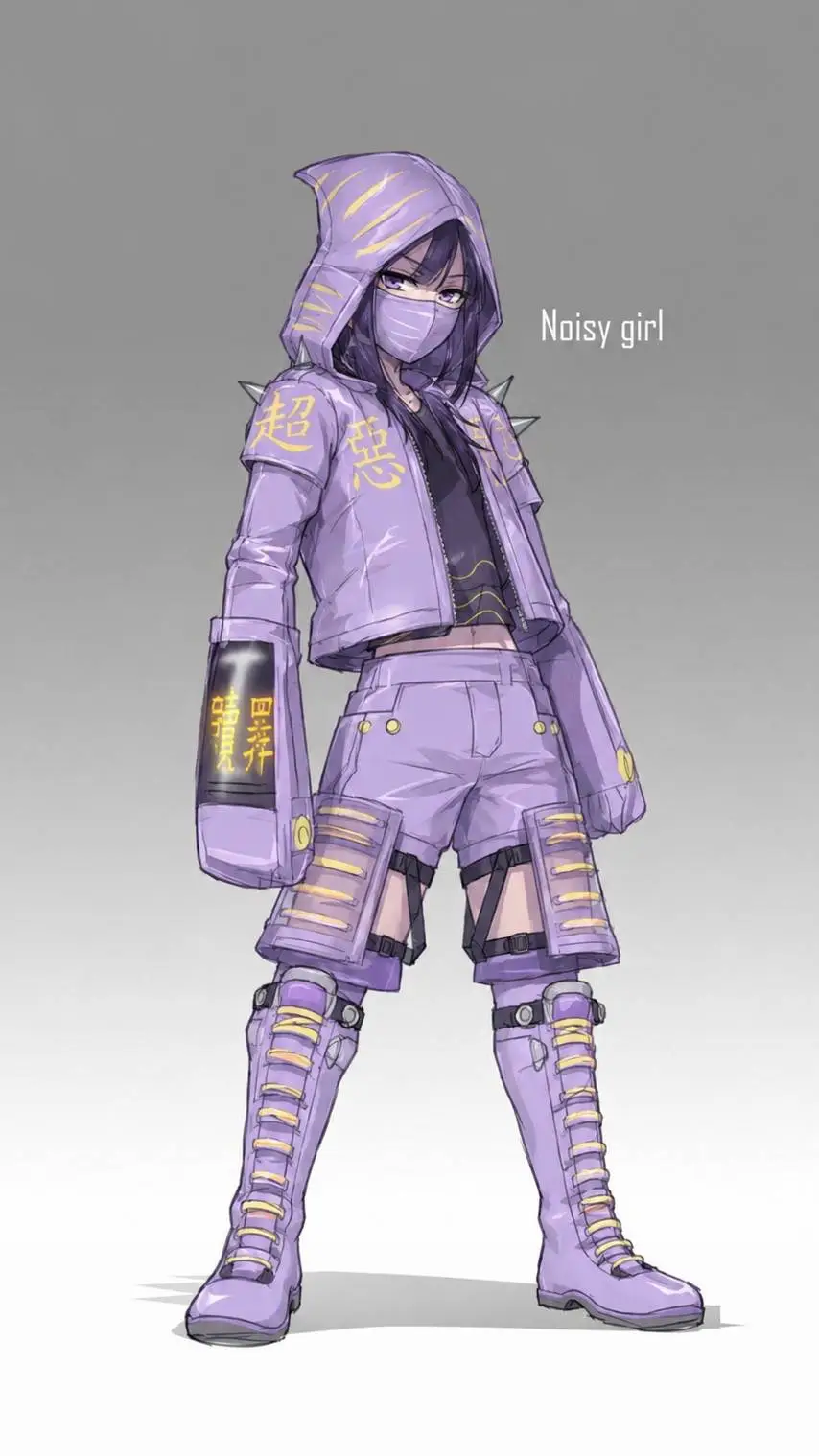 ai character: Naru (noisy) background