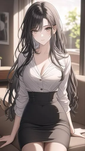 ai character: Amber background