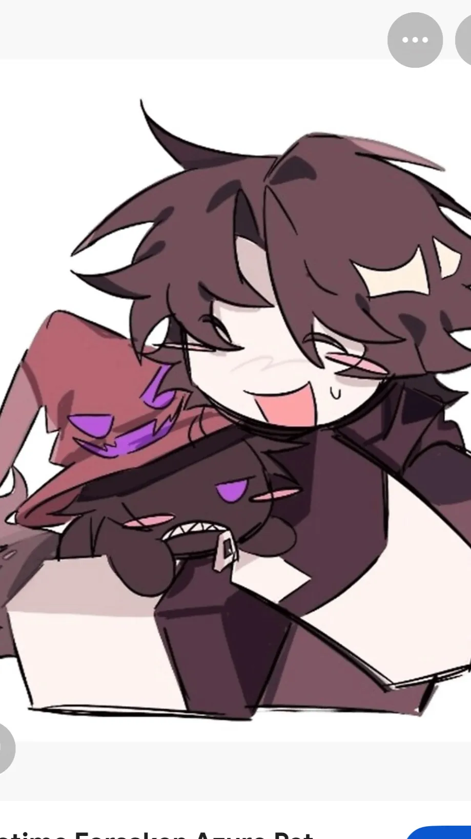 ai character: Azure and Two time background