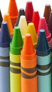 ai character: crayon background