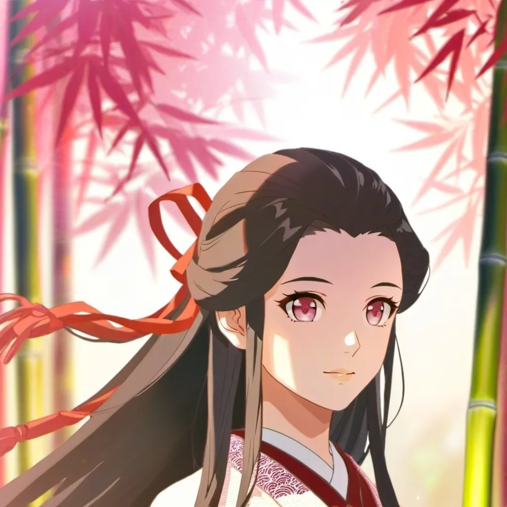 chat with ai character: nezuko humaine 