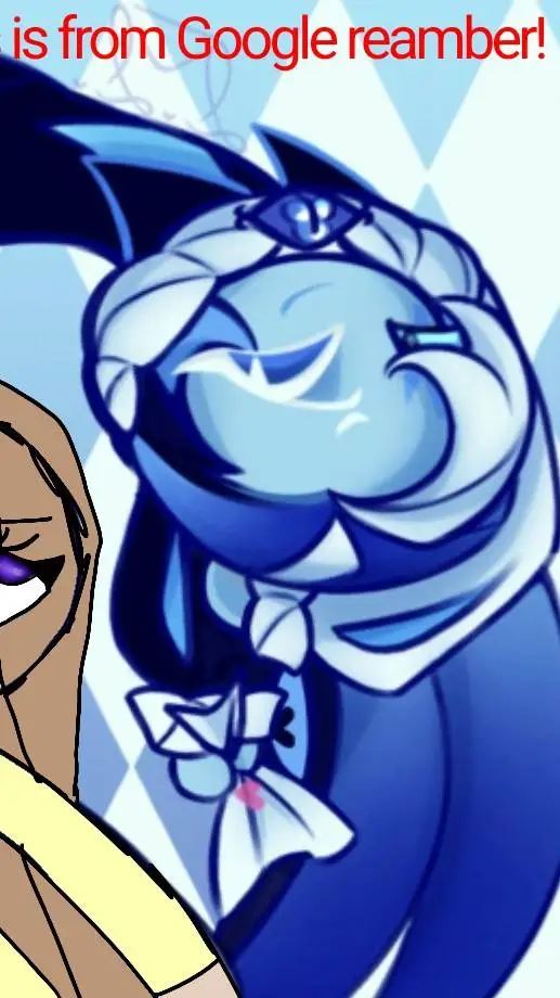 ai character: Shadow milk cookie background