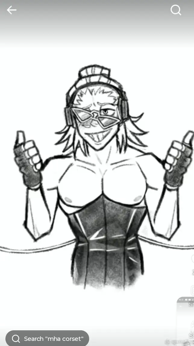 ai character: present mic.  background