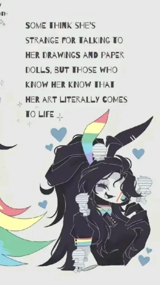 ai character: Miss rainbow🥰💕 background