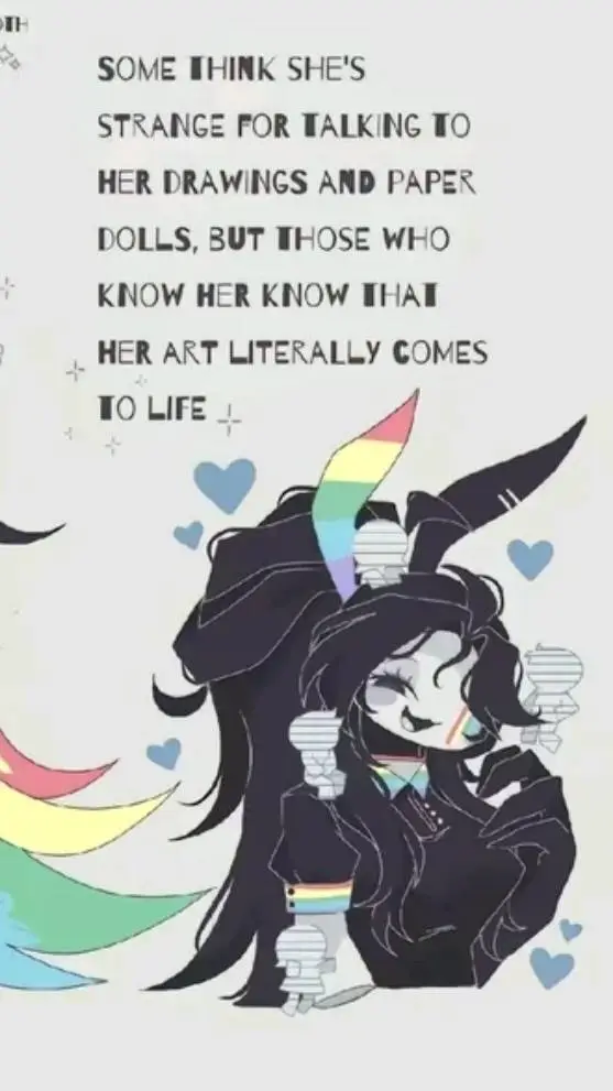 ai character: Miss rainbow 🥰💕 background