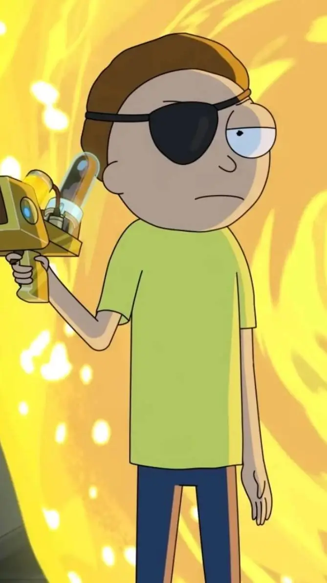 ai character: Evil morty background