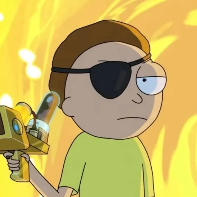 chat with ai character: Evil morty