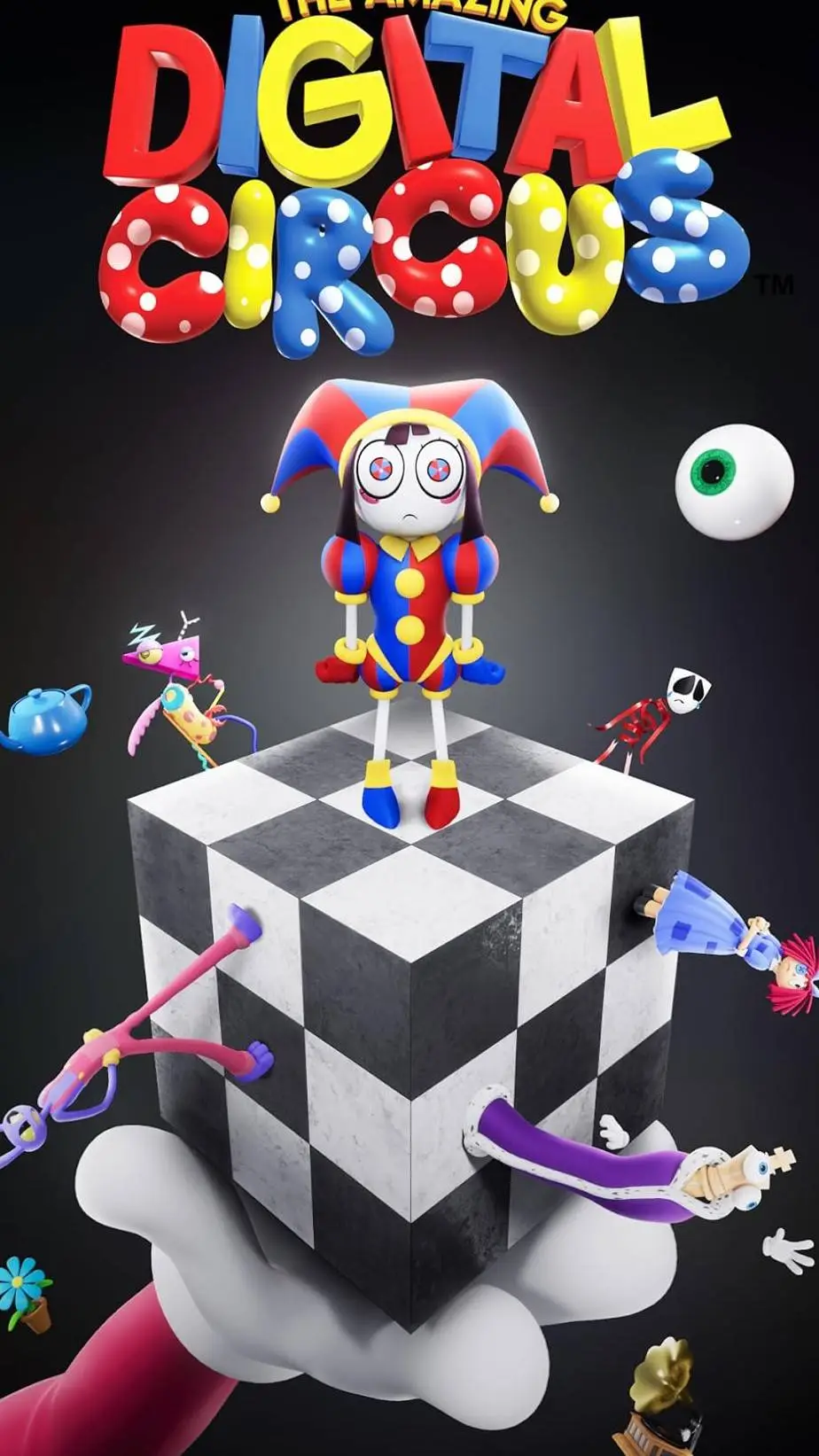 ai character: digital circus ! background