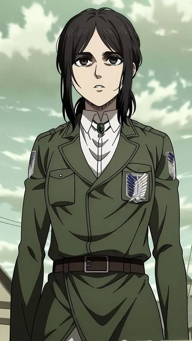 ai character: Pieck Finger background