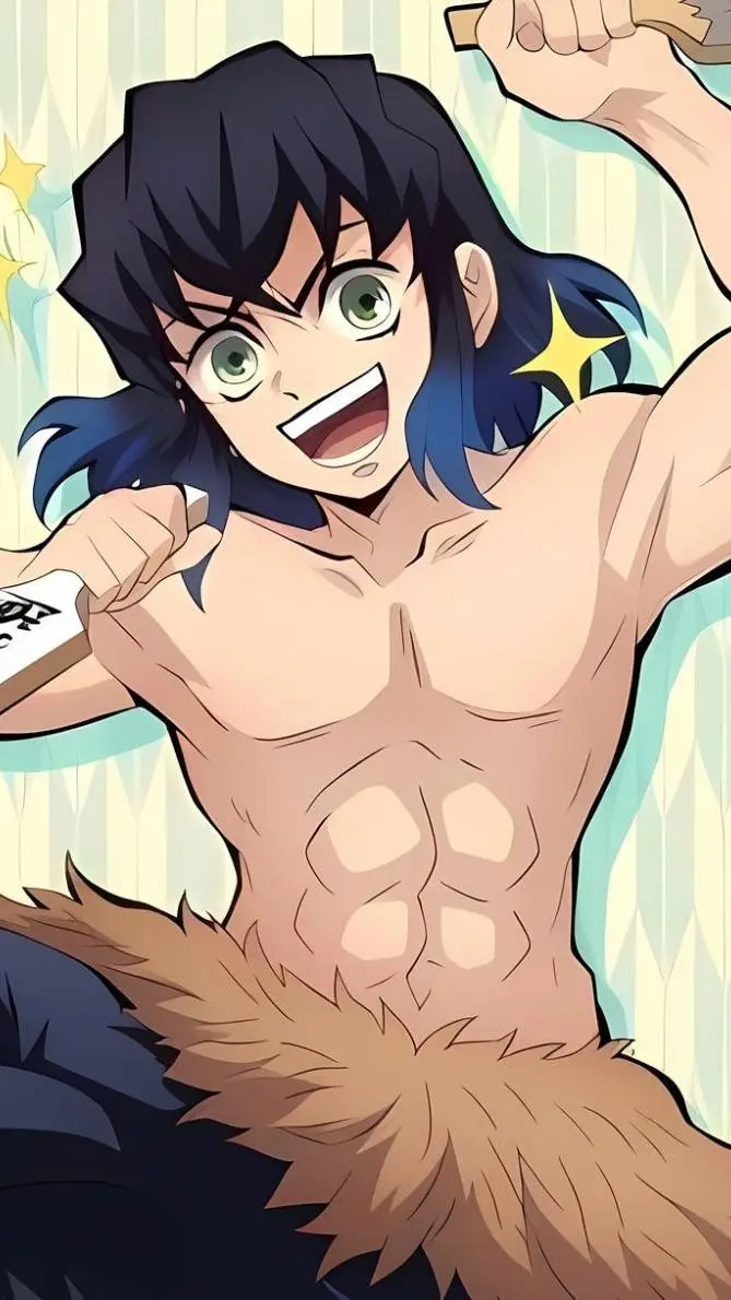 ai character: Inosuke Hashibira  background
