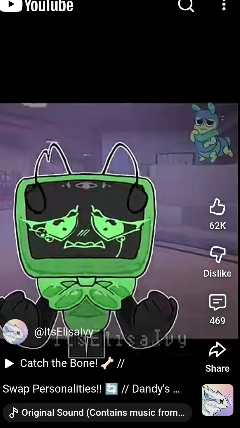 ai character: Squirm madeVee cry background