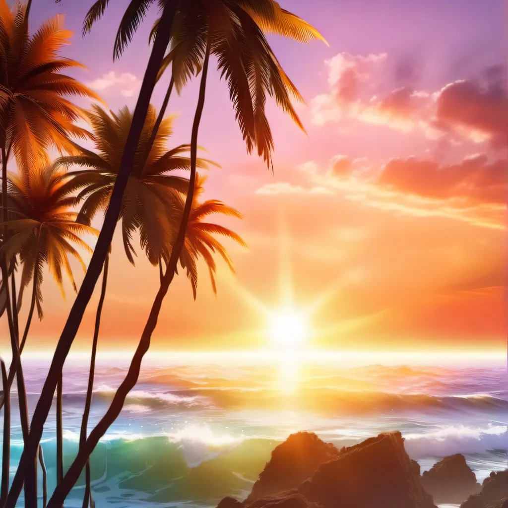 chat with ai character: A sunny sunset