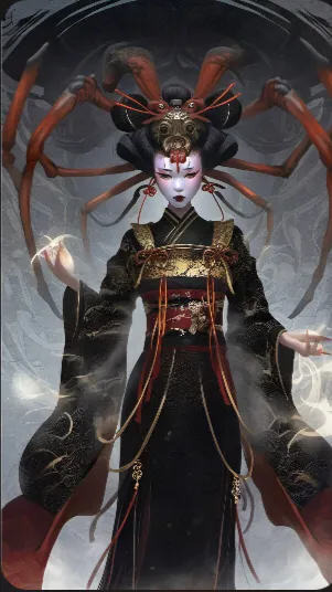 ai character: Spider queen background
