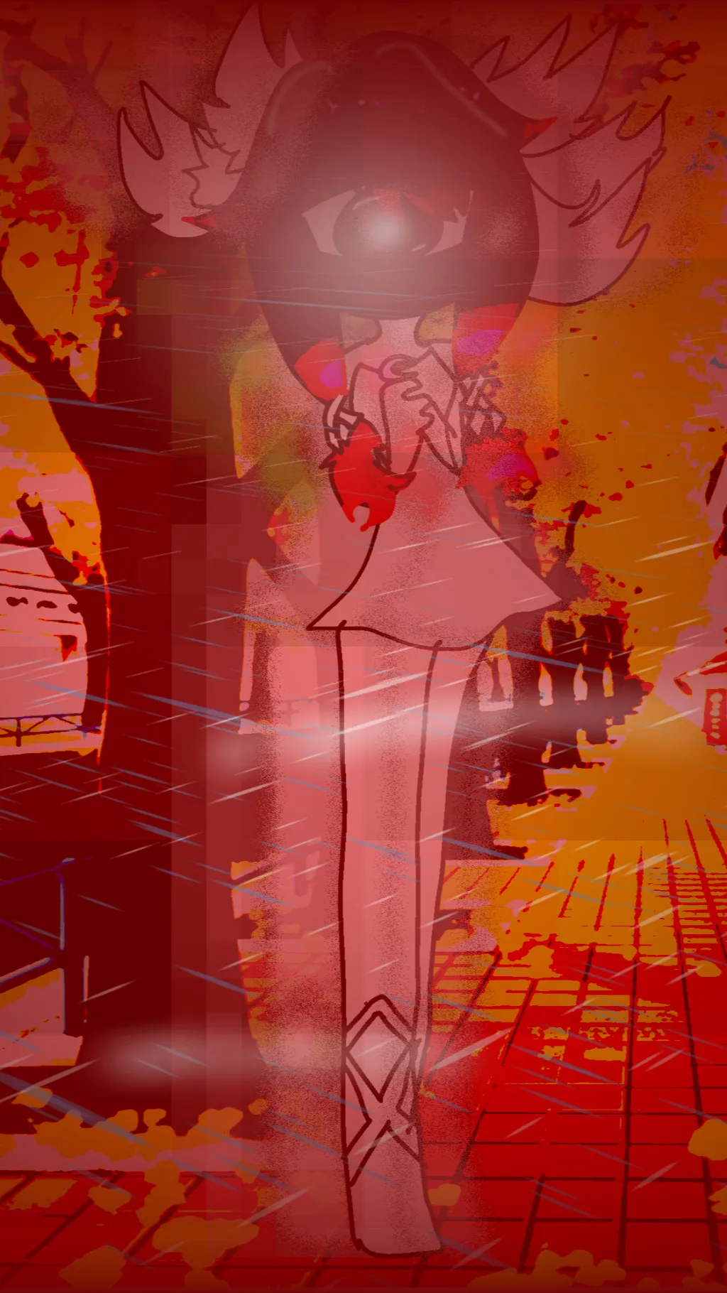 ai character: Kny + columbina!? background