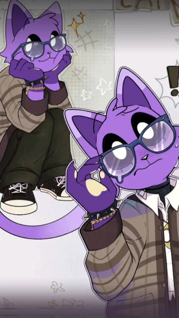ai character: Catnap profeso📒 🖋️ background