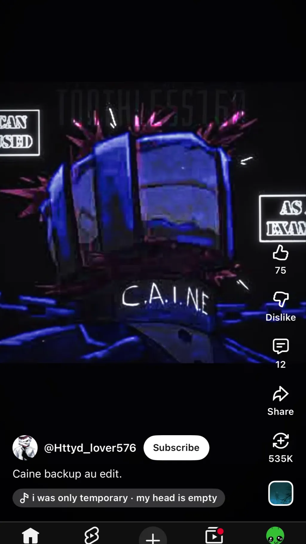 ai character: The back up au background