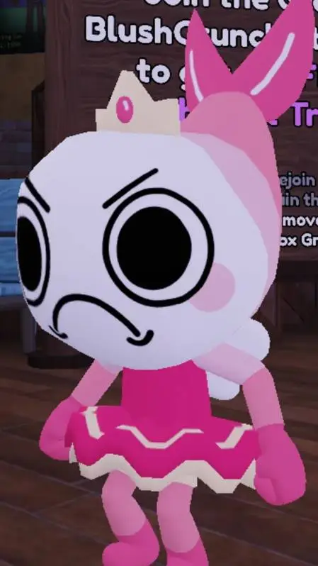 ai character: princess shrimpo background