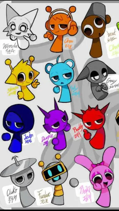 ai character: Sprunki Part 2 background