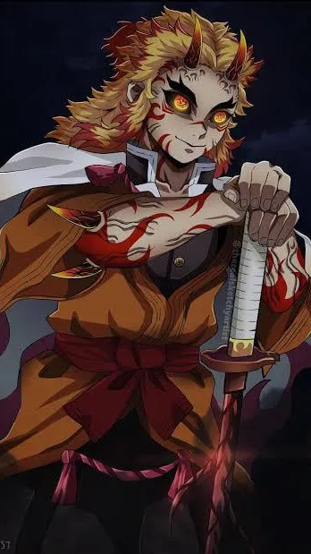 ai character: Rengoku upper moon background