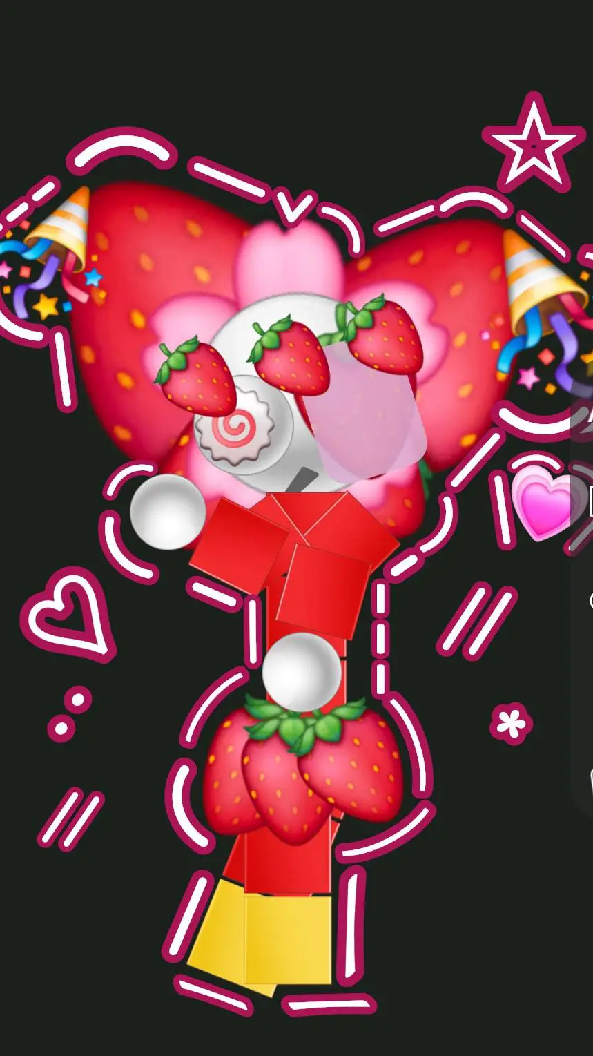 ai character: starberry world!  background