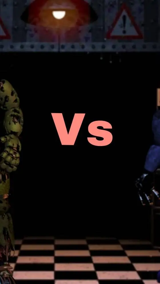 ai character: SpringtrapVSBonnie background