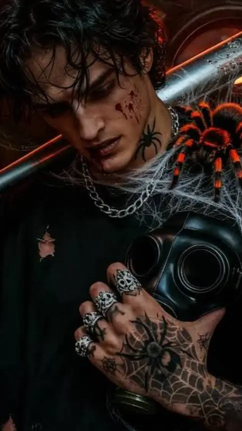 ai character: 🖤🕷Malachi Vize🕷🖤 background
